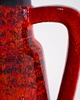 wazony Wazon ceramiczny czerwony, niemiecki design, lata 60, produkcja: West Germany 5