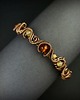 bransoletki wire wrapping Bransoleta mankietowa  z bursztynem cytrynem i agatem 7