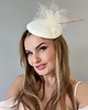 fascynatory Fascynator ślubny ROZETA ECRU lub CZARNY 5