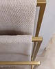 dodatki - łazienka - różne Stojak Łazienkowy na ręczniki Wieszak złoty 3 Ramienny Metalowy LOFT 5