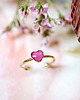 pierścionek z żywicy Pierścionek z kwiatem pelargonii angielskiej 4