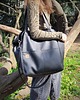 torby na ramię Lazy bag Pocket torba czarna ekoskóra oversize 4