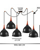 lampy wiszące Lampa Spyder Wiszaca LOFT Industrial 1