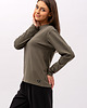 bluzki z długim rękawem damskie Longsleeve ,, LILY"  khaki 1