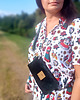 saszetka nerka Mini nerka saszetka na telefon Butelkowa Zieleń 2