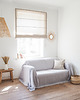 koce i narzuty Narzuta na kanapę  heavy linen LIGHT GRAY 3