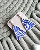 kolczyki ceramiczne Kolczyki ceramiczne w kobaltowe kwiaty 2