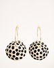 kolczyki ceramiczne Kolczyki ceramiczne purchawki black dots 1
