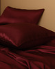pościel LE SILQUE Jedwabna poszewka na poduszkę 50 x 60 cm - BURGUNDY 3