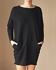 sukienki mini damskie Sukienka dresowa Oversize Czarna 1