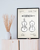 plakaty Plakat Skrzypce - grafika z patentem - instrument 3