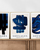 plakaty Zestaw 3 plakatów Soulages 2