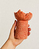 świeczniki i świece Zestaw dwóch ceramicznych świeczników handmade tealight kwiaty 3