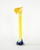 wazony Wazon żółty, szkło Murano, włoski design, lata 70, produkcja: Włochy 2