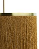 lampy wiszące Lampa Tassel z frędzlami, złota, musztardowa 2