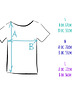 t-shirt damskie Lawendowy Oversize Bez Nadruku 3