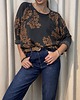 bluza bez kaptura damska Bluza w kwiaty Grafite 3