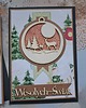 kartki scrapbooking Zestaw dwóch kartek bożonarodzeniowych 1
