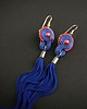 kolczyki chwosty Maike cobalt/red L - kolczyki z chwostami 1