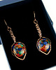 kolczyki wire wrapping Kolczyki z kolorowymi agatami 6