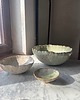 patery i talerze Ceramiczny Zestaw Okrągła Misa na Sałaty XL Matcha Green & 2 miseczki 1