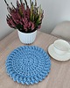 podkładki do kuchni Podkładka szydełkowa okrągła ze sznurka bawełnianego 26cm 3