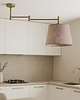plafony Designerska lampa sufitowa z regulowanym ramieniem TAMPA VELUR 1