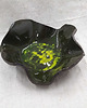 miski i misy Czarno-zielona ceramiczna miska 8