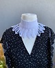 chokery Koronkowy biały choker z perełkami 6