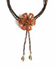 chokery Pomarańczowa  Lilia - naszyjnik choker 1