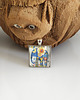 wisiory 6835  Kolorowy Wisiorek Słoń - Naszyjnik Folk Art Boho - Zwierzęta 4