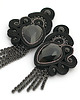 kolczyki soutache czarne kolczyki soutache 4