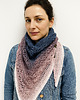 szale damskie Chusta ombre Klaziena ręcznie robiona szydełkowa 6