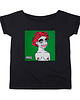 t-shirt damskie Rzut oszczepem Czarny oversize 1