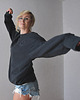 bluza bez kaptura damska Bluza Puffy Antracyt 1