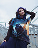 bluza z kapturem damska Bluza Cyberpunk Raven 1