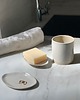mydelniczki Ceramiczny Zestaw Łazienkowy z Owalną Mydelniczką Perłowa Biała 6