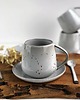 kubki Kubek Beczułka ze spodkiem i łyżeczką w stylu boho 320 ml 1