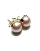 kolczyki z kamieniami Dots - Pearls beige /alloys collection/ - sztyfty 1