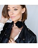 chokery Czarny jedwabny choker 2