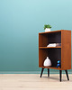 regały i półki Regał tekowy, duński design, lata 70, produkcja: Dania 1