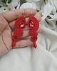 kolczyki soutache Kolczyki sutasz, czerwone kolczyki sutasz, czerwone kolczyki 1