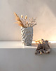wazony Duży wazon na kwiaty, ręcznie rzeźbiony obiekt ceramiczny, styl wabi sabi 6