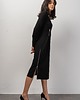 sukienki midi damskie ZIP - czarna sukienka z suwakami - UNIKAT 38 1