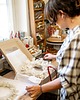 wianki bożonarodzeniowe Wianek świąteczny z lunarii i suszonych traw 33 cm 2
