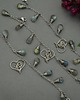 bransoletki wire wrapping Bransoletka regulowana serce kolorowe labradoryty wire wrapping 6