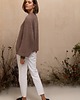 kardigany damskie Kardigan Balloon mohair reglan beż taupe 2