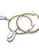 kolczyki pozłacane Kolczyki pozłacane Pearls [white] perły vol. 20 1
