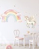 naklejki ścienne do pokoju dziecka Naklejka ścienna Tęcza, Jednorożec i Motylki A253 4