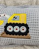 poduszki do pokoju dziecka Personalizowany prezent dla chłopca - imienna poduszka z koparką 2